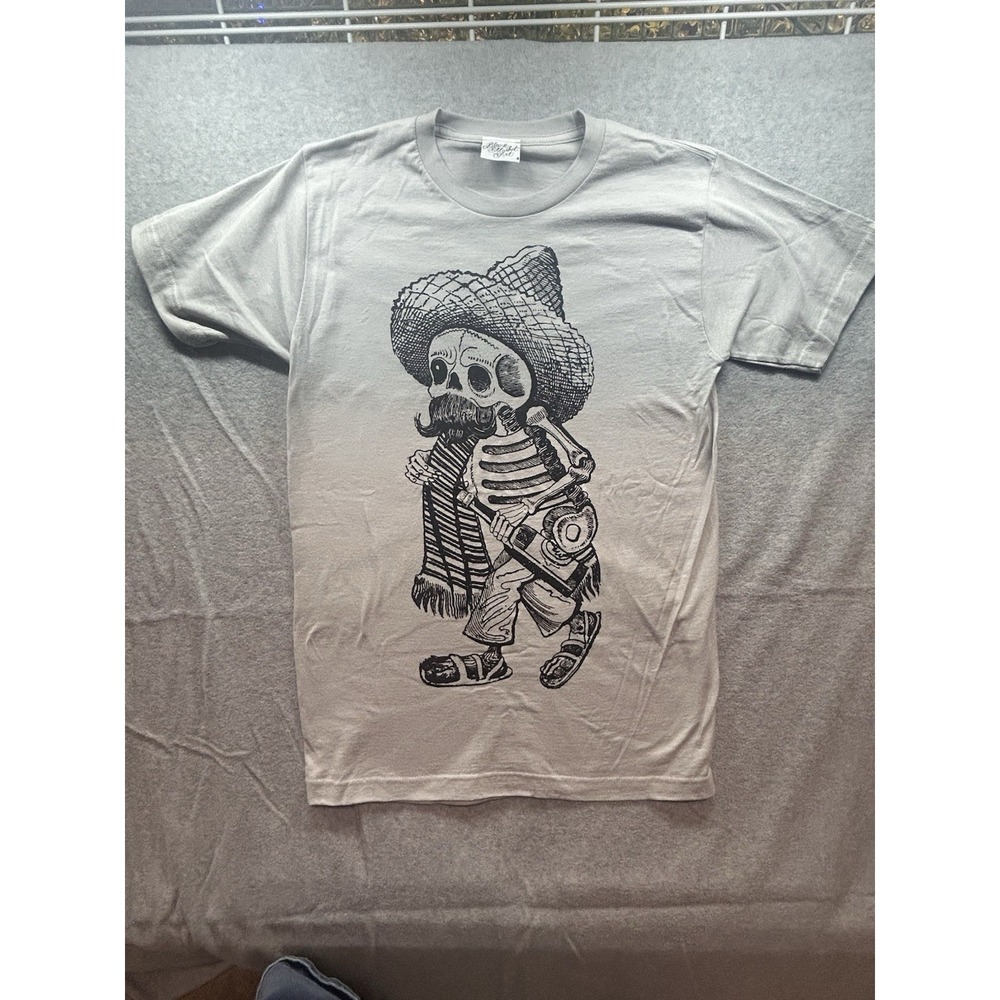 Men's Small Graphic Borracho T-Shirt Tee Streetwear